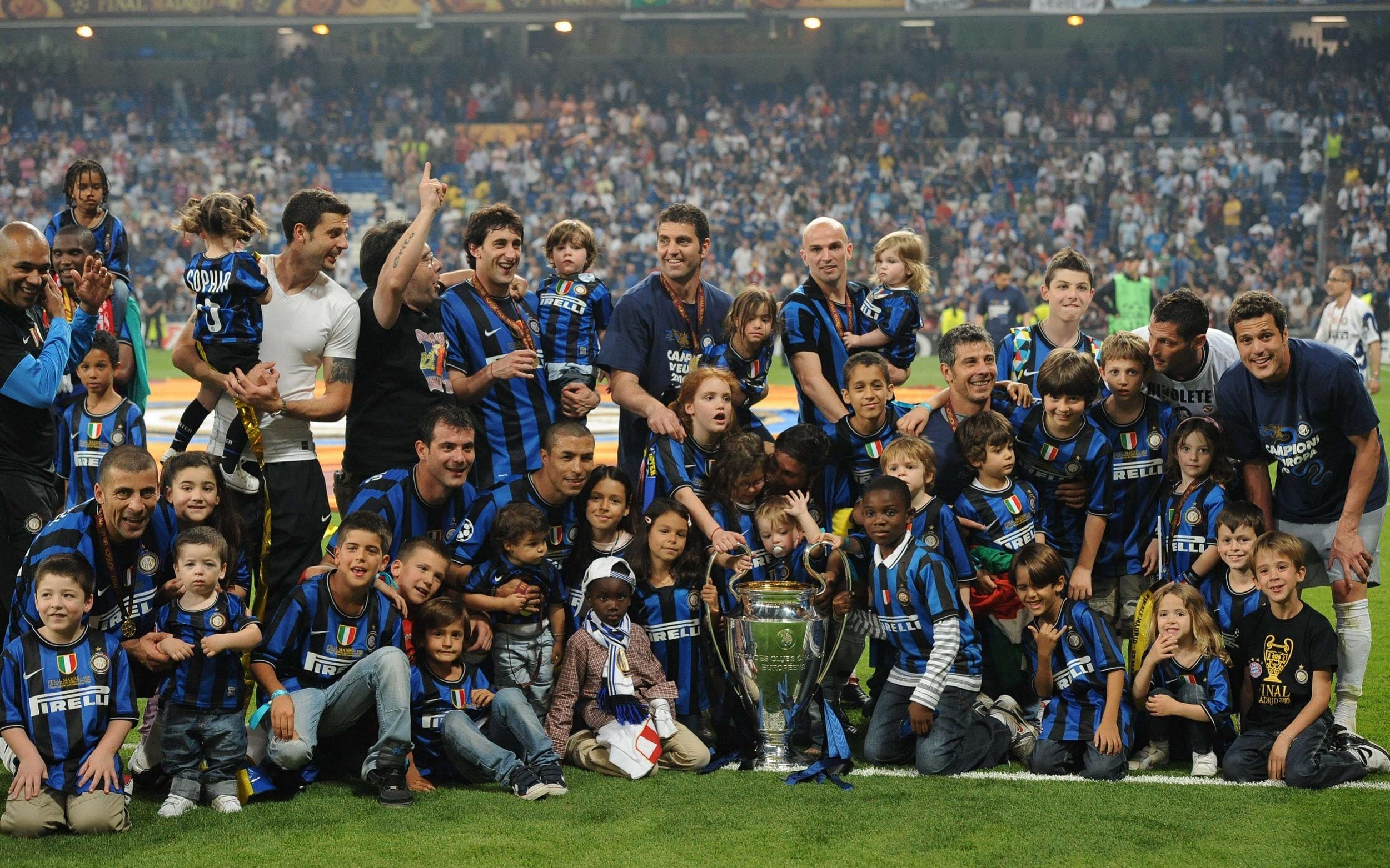 Inter Milan ăn mừng cú ăn 3 lịch sử năm 2010