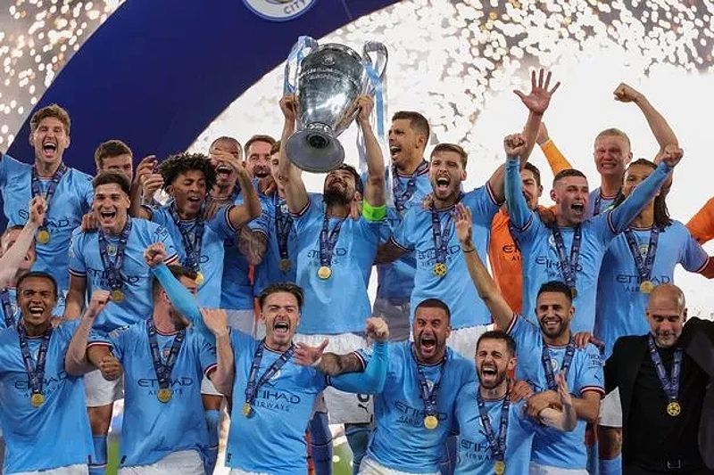 Man City thể hiện sức mạnh vô đối tại Anh trong những năm gần đây. ẢNH: GETTY